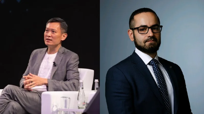 Binance CEO Richard Teng (left) announced that the exchange was ceasing its naira services after the Nigerian government detained Tigran Gambaryan (right) X/_RichardTeng
